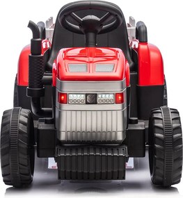 Trattore Elettrico per Bambini 12V con Rimorchio Rosso...