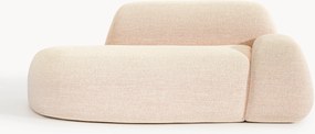 Divano 2 posti in bouclé con chaise longue Wolke