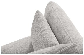 Divano angolare grigio chiaro (angolo destro) Matera - Cosmopolitan Design