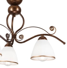 Brilagi - Lampadario a plafone LED ANTICO 3xE27/60W/230V patina di bronzo