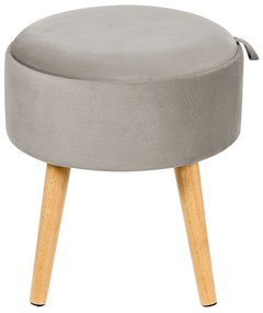 Pouf contenitore velluto grigio NEELY Beliani