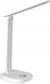 Lampada da tavolo LED RGBW dimmerabile con ricarica wireless LED/7W/5V USB bianca