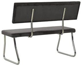Panca 110 cm in Velluto Grigio Scuro