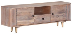 Mobile Porta TV 118x30x40 cm in Legno Massello di Acacia