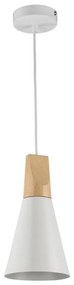 Maytoni P359-PL-140-W-Lampadario a sospensione con filo BICONES 1xE27/60W/230V diametro 14cm bianco/beige