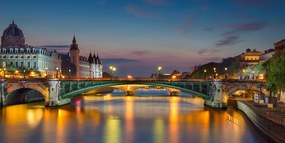 Stampa su tela – Panorama abbagliante di Parigi