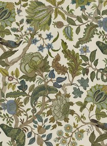 Josephine Munsey Carta da parati Chameleon Trail - Sage and Green