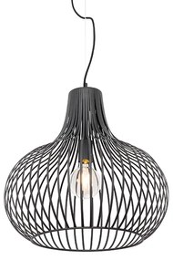 Lampada a sospensione moderna nera 48 cm - Saffira