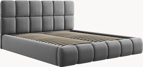 Letto imbottito effetto velluto con contenitore Tropea