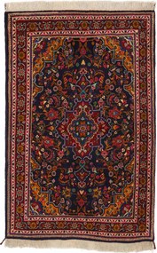 Hamedan Tappeto 160x110 Blu (Iran) Annodato A Mano
