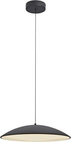 Schöner Wohnen 14607-18-LED dimmerabile lampadario a sospensione su cavo LENTE LED/23W/230V pr.50cm nero