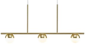 Nordlux - Lampadario a sospensione con filo CONTINA 3xG9/5W/230V ottone