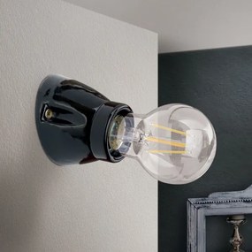 Orion - Applique FROST 1xE27/60W/230V nera