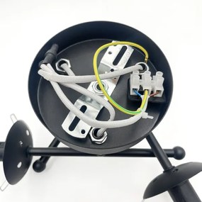 Brilagi - Lampadario a soffitto MALIVA 3xE14/15W/230V nero/fumé