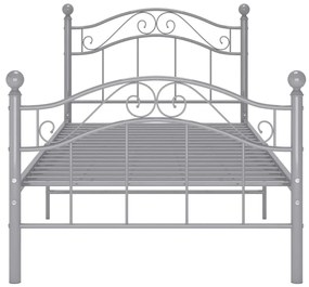 Giroletto grigio in metallo 90x200 cm