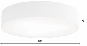 Plafoniera bagno CLEO 3xE27/24W/230V d. 40 cm bianco IP54