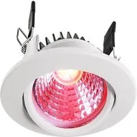 Faretto led incasso spot light 8.5w LED RGBW 3000K multi colore cromoterapia 24V BIANCO