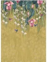 Osborne & Little Carta da parati Trailing Orchid - Metallic Gold