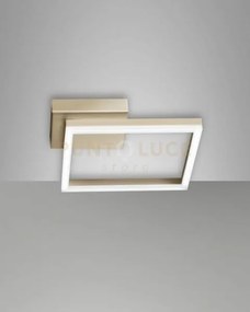 Bard applique oro opaco 1 luce a led 3000k - 22w - 2160 lm dimmerabile