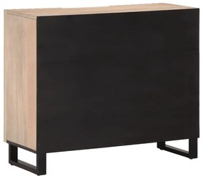 Credenza 90x34x75 cm in legno massello di mango