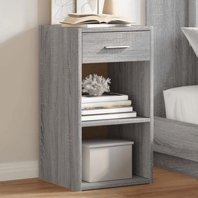 Comodini 2 Pz Grigio Sonoma 35x34x65 Cm İn Legno Multistrato /