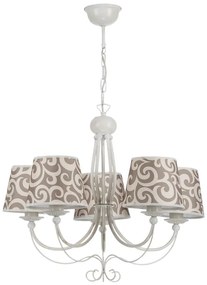 Jupiter 1494 - Lampadario a sospensione con catena SUSAN 5xE27/60W/230V