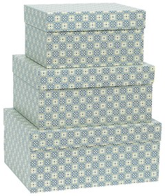 Scatole regalo in set da 3 Quadrilobe - Kartos