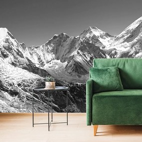 Carta da parati – Montagne innevate in bianco e nero