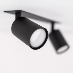 Faretto da incasso NEX 2xGU10/10W/230V nero