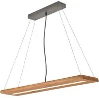 Lampada a Sospensione da Interno a LED in Legno naturale Colore di Legno