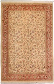 Cashmere Silk Tappeto 120x180 Beige (Indian) Annodato A Mano