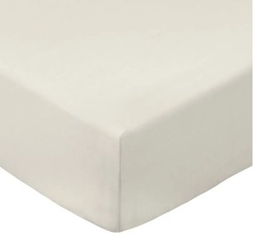 Lenzuolo con angoli beige in percalle di cotone 185x200 cm Cotton Percale – Bianca