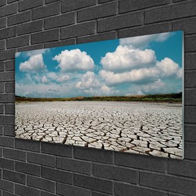 Quadro in vetro Paesaggio fluviale essiccato 100x50 cm