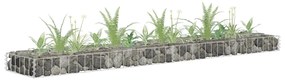 Gabbione Letto Rialzato İn Acciaio Zincato 180x30x10 Cm /