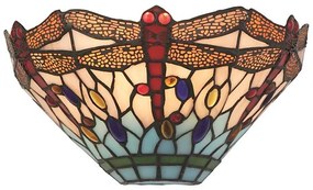 Searchlight 1283-17 - Tiffany Applique LIBELLULA 1xE14/60W/230V