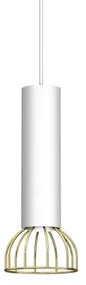 Lampadario su corda DANTE 1xGU10/25W/230V bianco/oro