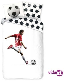 Good Morning Copripiumino per Bambini SCORE 140x200/220 cm Bianco