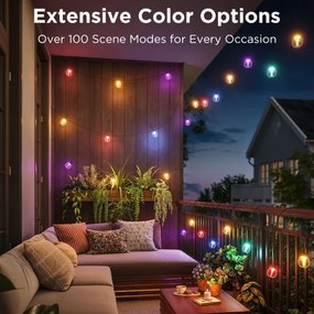 Govee-LED RGBICW Catena decorativa per esterni dimmerabile LED/24W/230V IP67 2700-6500K Wi-Fi