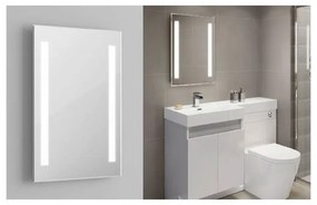 Specchio Bagno Con Luci Led 17W 6400K Rettangolare L390XH500mm IP44 Anti Fog SKU-40441