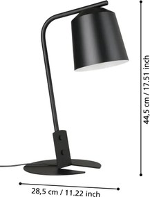 Eglo 900393 - Lampada da tavolo ONEDA 1xE27/40W/230V