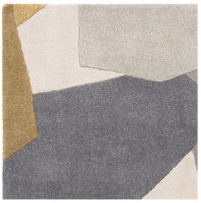 Tappeto in fibra riciclata tessuta a mano in giallo ocra e grigio 160x230 cm Romy - Asiatic Carpets