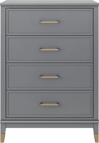 Cassettiera grigia , 75 x 106 cm Westerleigh - CosmoLiving by Cosmopolitan