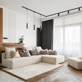 Lampadario su filo per sistema a binario MARIBEL 3xGU10/10W/230V + 1 m rotaia sistema