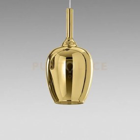 Ofelia s/10 - vetro oro specchiato e portalampada bianco 1 luce att...