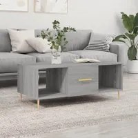 Tavolino da Salotto Grigio Sonoma 102x50x40cm Legno Multistrato 829290