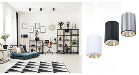 Faretto CHLOE 1xGU10/35W/230V tondo cromo opaco/oro