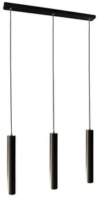 Lampadario Design Tubix nero 3x GU10 NOVECENTO