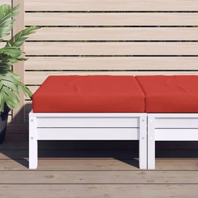 Cuscino Per Pallet Rosso 60x60x8 Cm İn Tessuto Oxford /