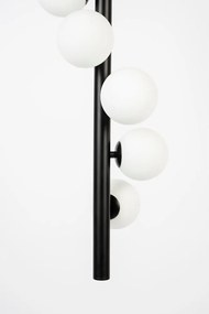 Lampadario bianco e nero con paralume in vetro con intensità regolabile ø 28 cm Monica – White Label