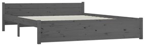 Giroletto grigio in legno massello 140x190 cm